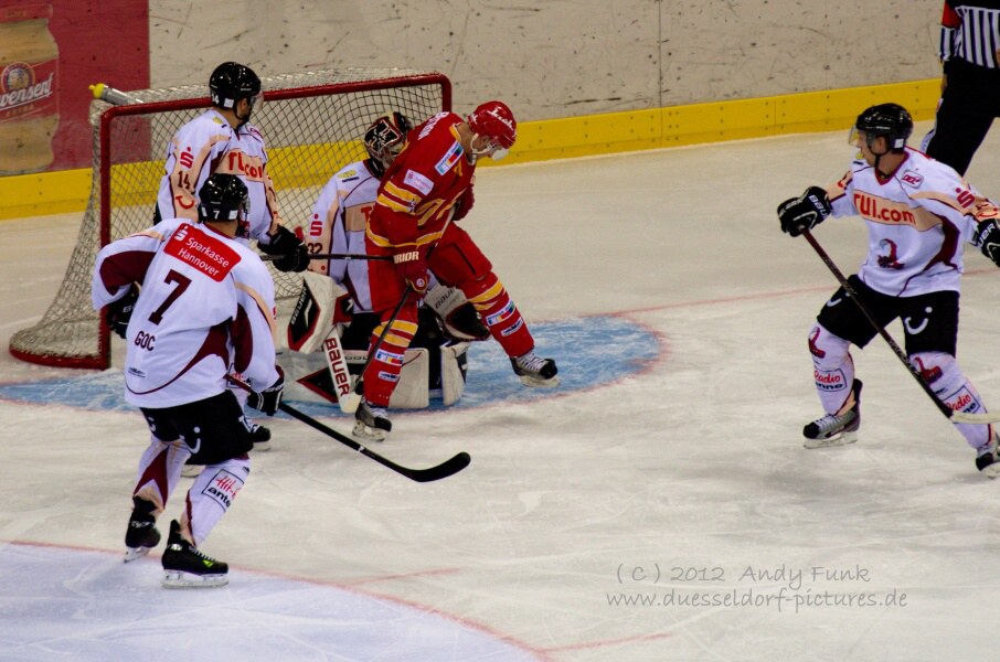 Eishockey DEL 12.10.12  DEG - Hannover 2 - 1  