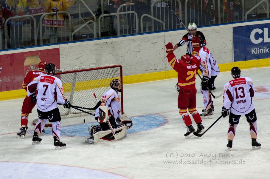 Eishockey DEL 12.10.12  DEG - Hannover 2 - 1  
