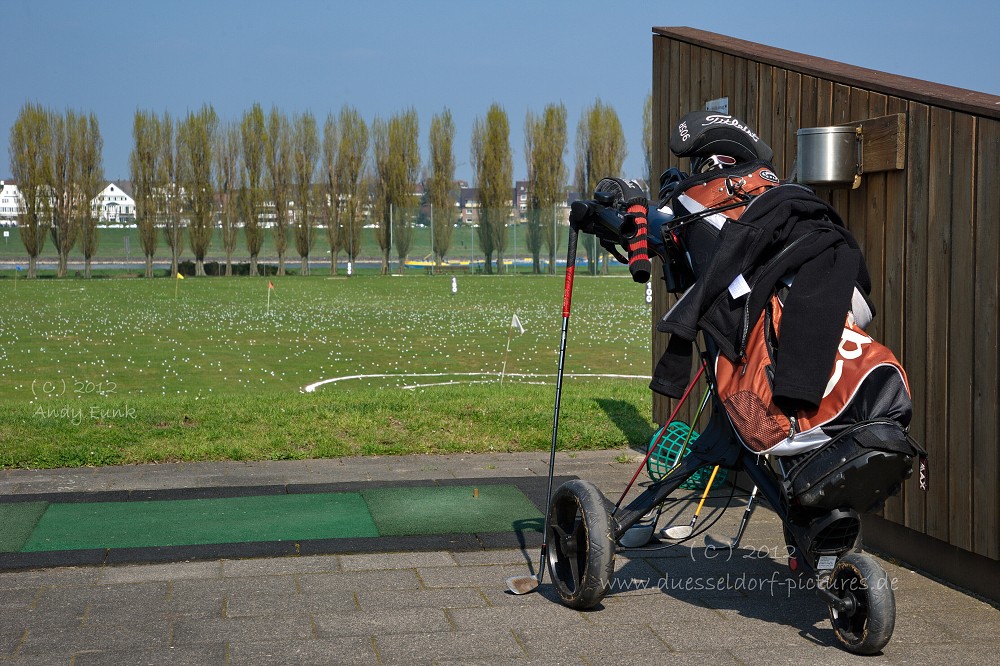Düsseldorf GSV Golfplatz auf der Lausward ( am Rhein )