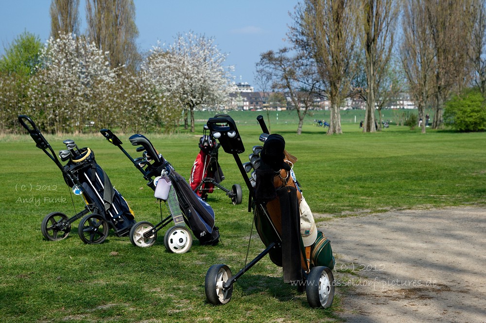 Düsseldorf GSV Golfplatz auf der Lausward ( am Rhein )