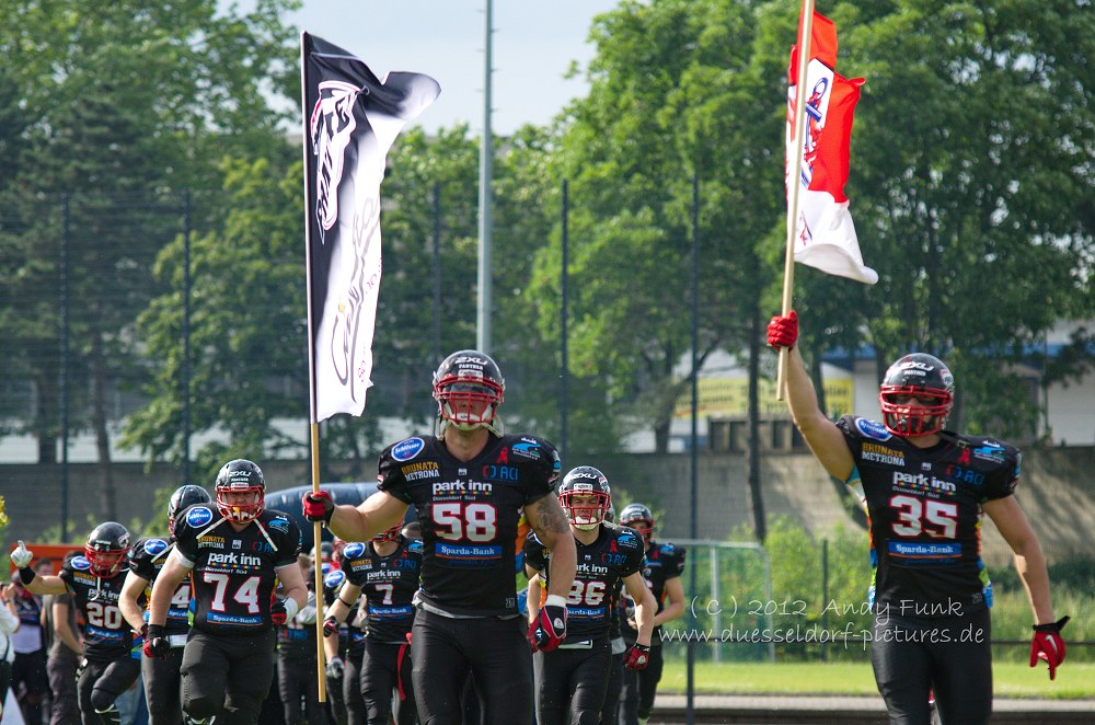 A.Football GFL Düsseldorf Panther - Kiel  44 - 43     30.6.12