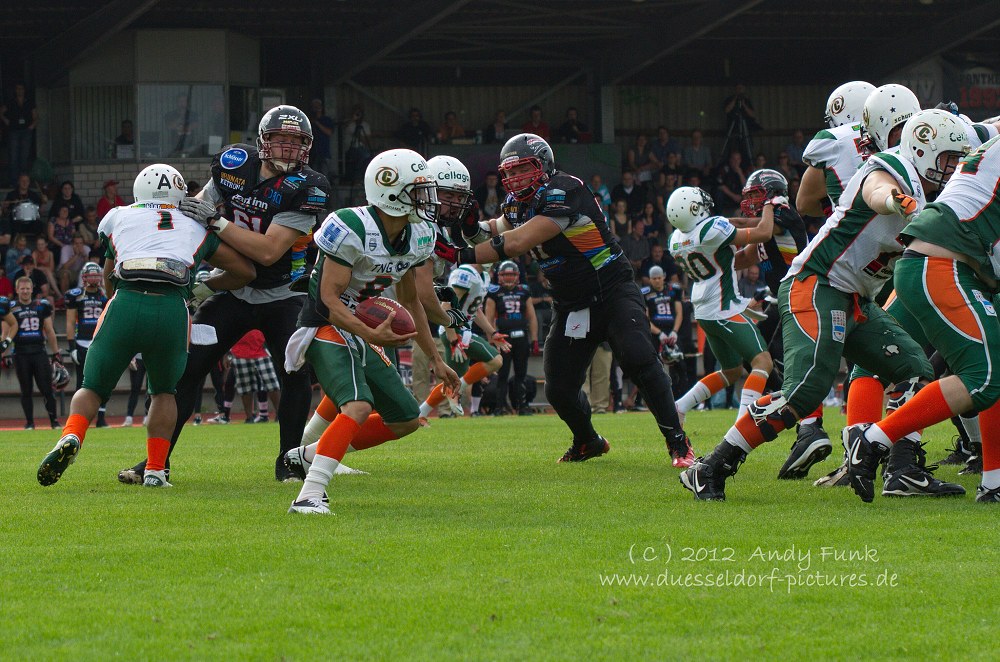 A.Football GFL Düsseldorf Panther - Kiel  44 - 43     30.6.12