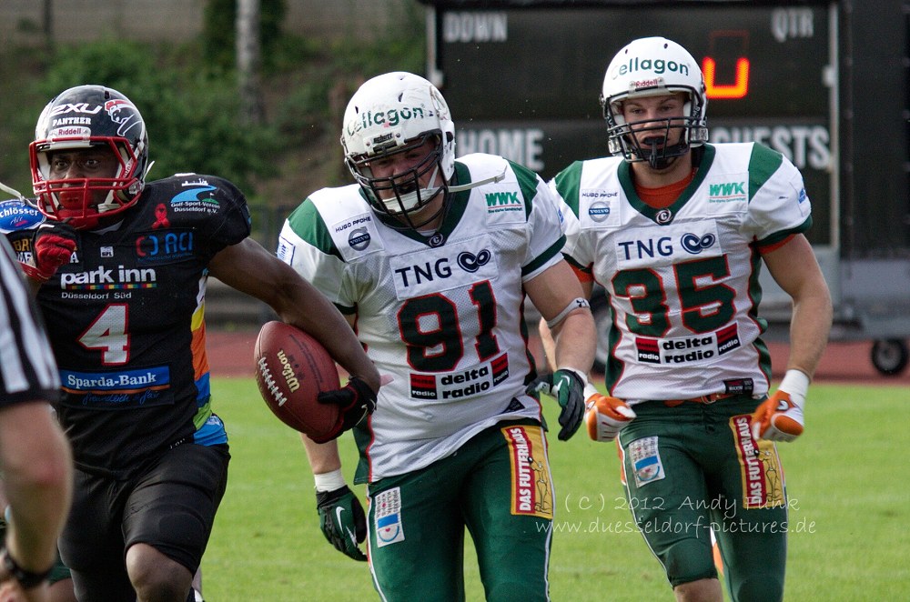 A.Football GFL Düsseldorf Panther - Kiel  44 - 43     30.6.12