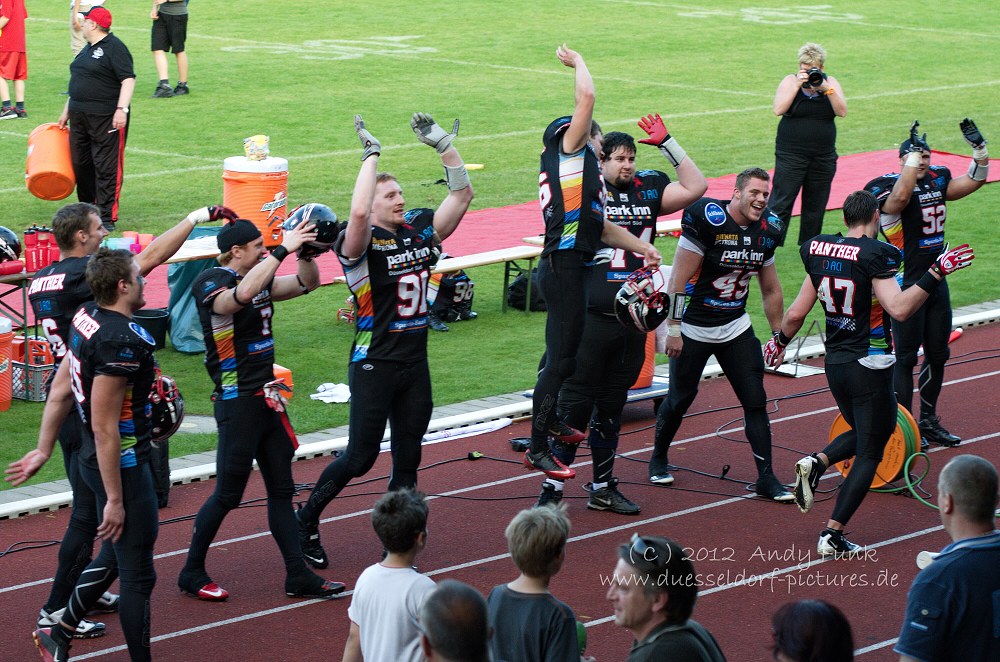 A.Football GFL Düsseldorf Panther - Kiel  44 - 43     30.6.12