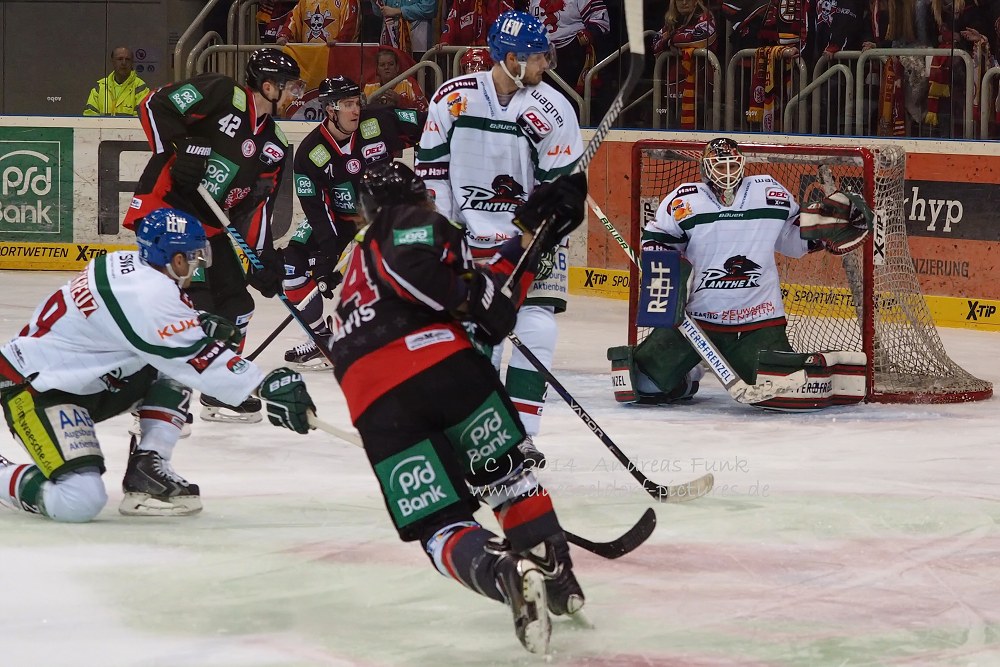 DEG - Augsburg Panther 5 - 4 N.P. 23.12.2014