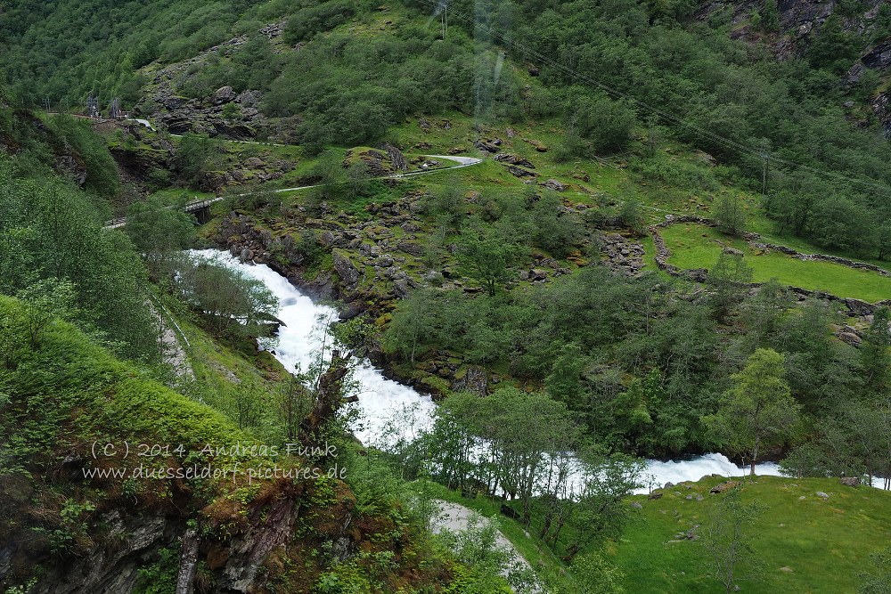 Fahrt mit der Flam Bahn nach Myrdal ( Norwegen )