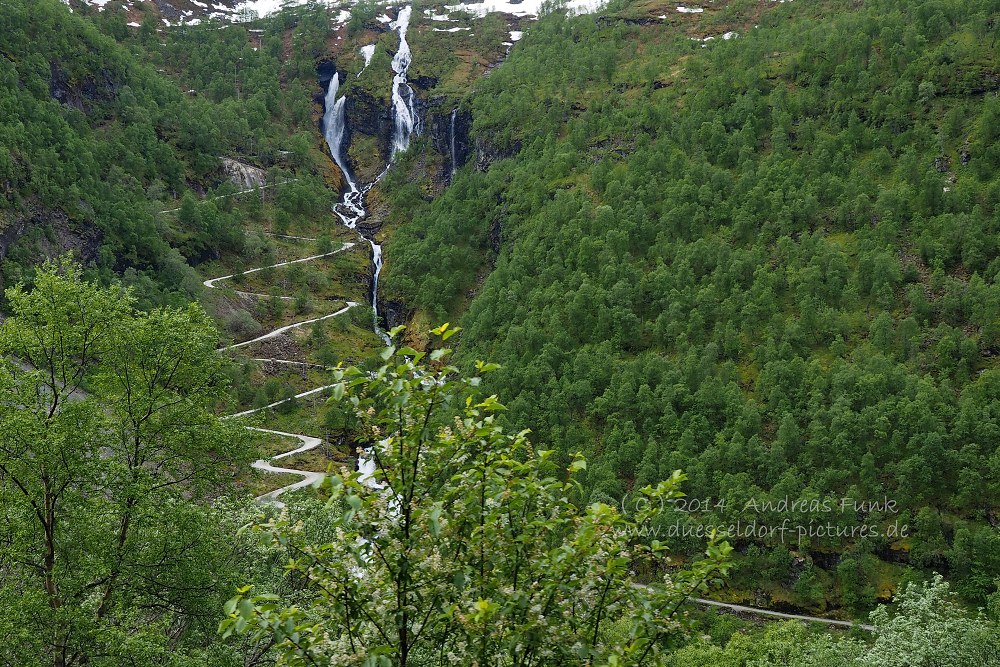 Fahrt mit der Flam Bahn nach Myrdal ( Norwegen )