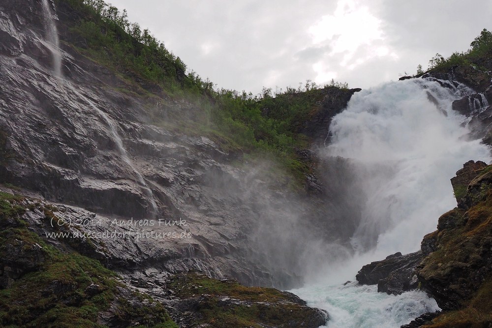 Fahrt mit der Flam Bahn nach Myrdal ( Norwegen )