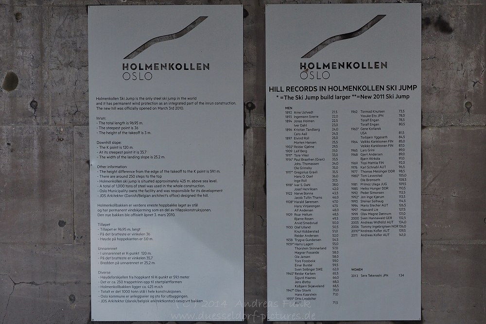 Norwegen Oslo Holmenkollen