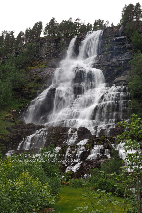 Flam, Voss, Tvindefossen, Gudvangen Fjordtell Norwegen