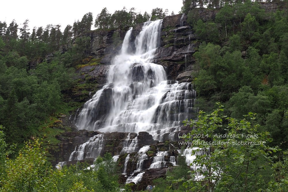 Flam, Voss, Tvindefossen, Gudvangen Fjordtell Norwegen