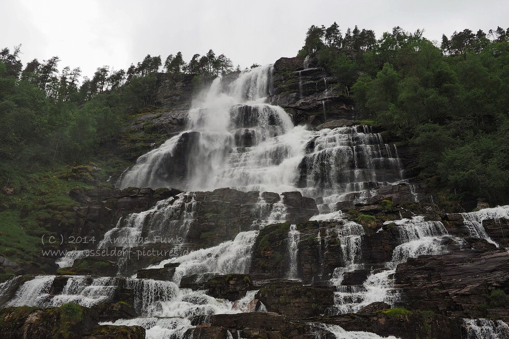 Flam, Voss, Tvindefossen, Gudvangen Fjordtell Norwegen