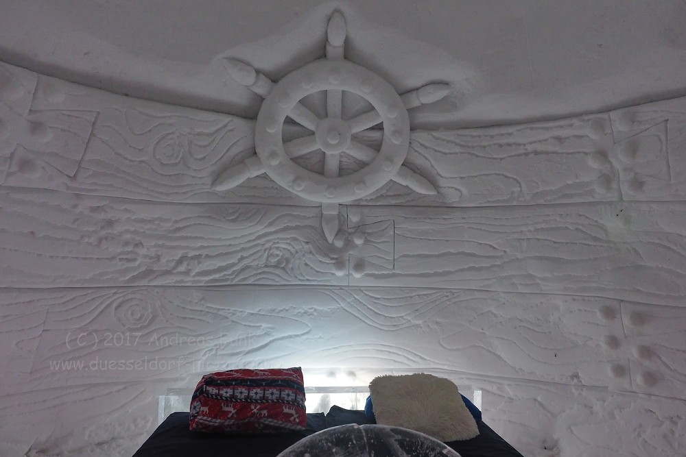 Hurtigrutenfahrt 2017 Tag 6 Kirkenes Snowhotel Husky