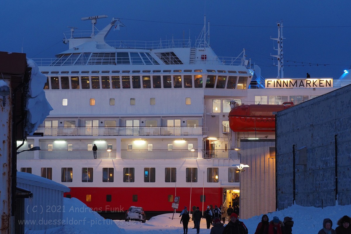 Hurtigruten 26.2.2018 Kirkenes und Vardo