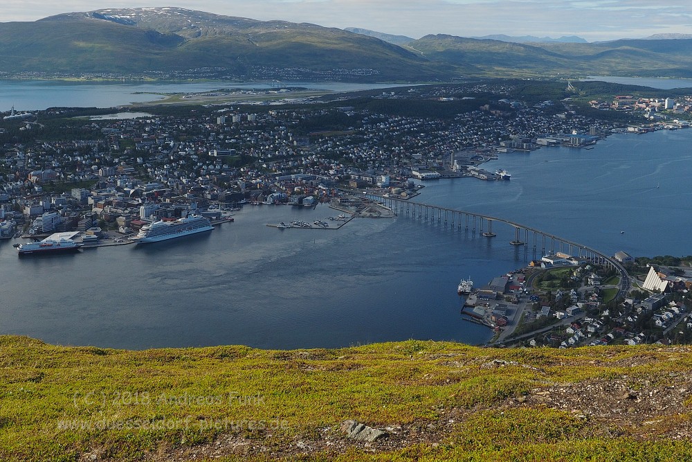 Tromsø - Museum - Stadt - Schiff - Fjellheisen Juli 2018