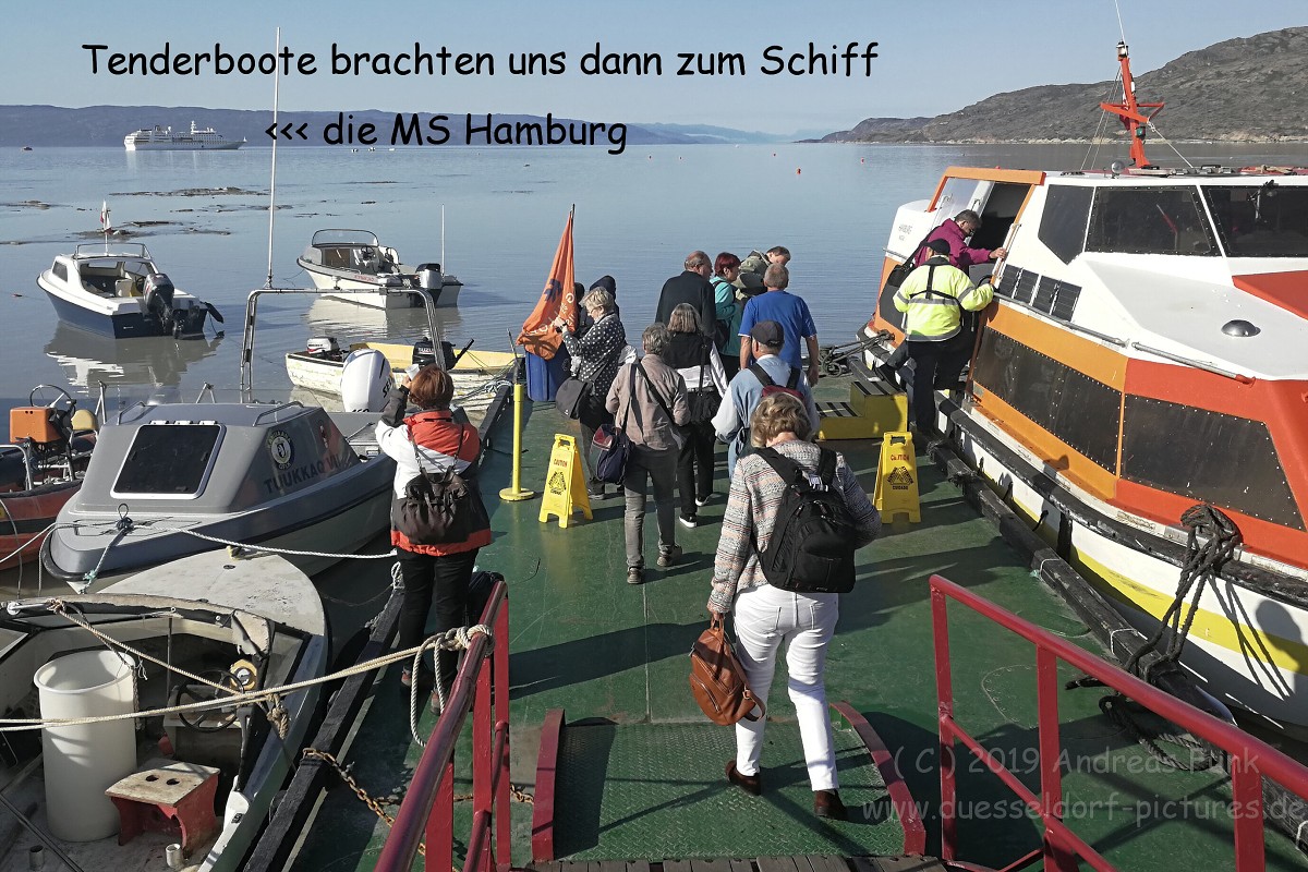 Grönland Kreuzfahrt MS Hamburg Tag 1 + 2