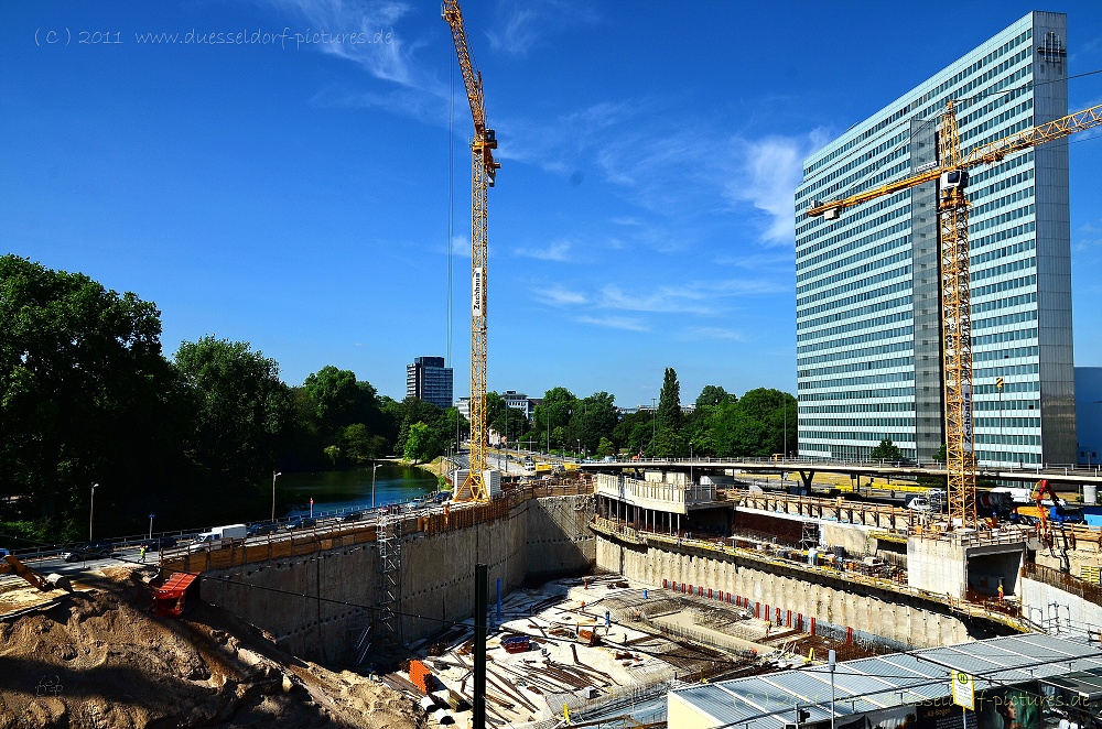 Düsseldorf Baustelle Köbogen / Wehrhahnlinie 1.6.11
