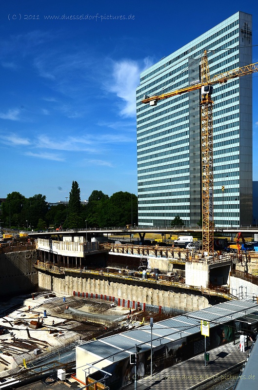 Düsseldorf Baustelle Köbogen / Wehrhahnlinie 1.6.11