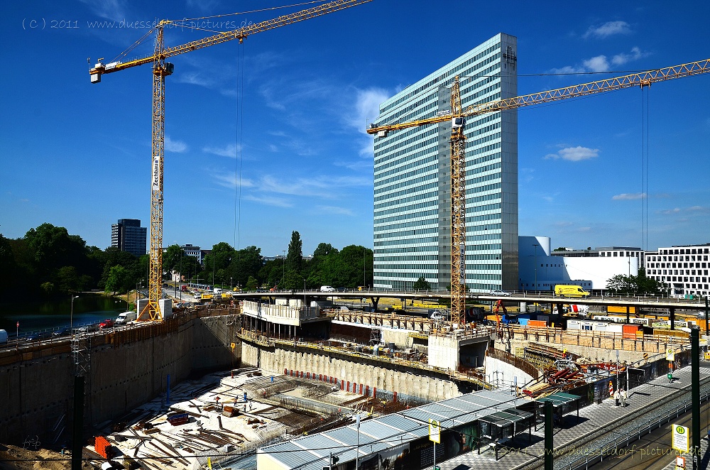 Düsseldorf Baustelle Köbogen / Wehrhahnlinie 1.6.11