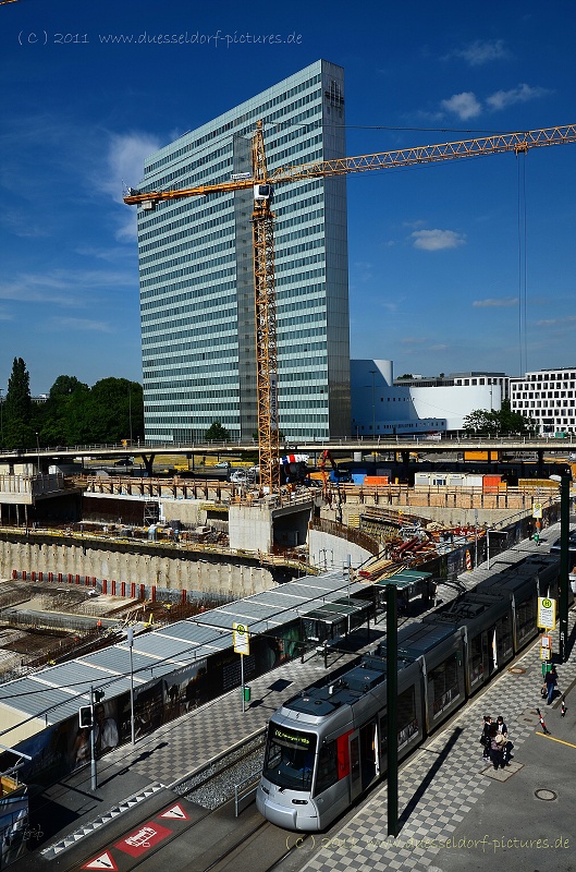 Düsseldorf Baustelle Köbogen / Wehrhahnlinie 1.6.11
