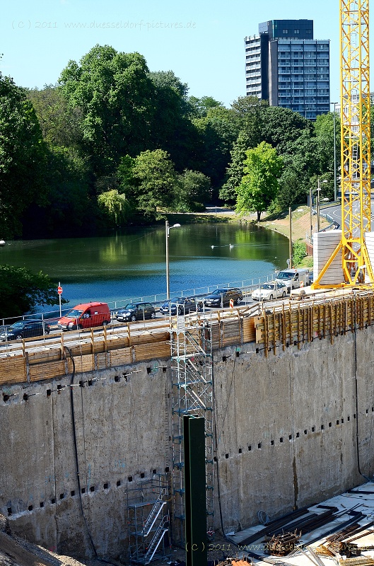Düsseldorf Baustelle Köbogen / Wehrhahnlinie 1.6.11