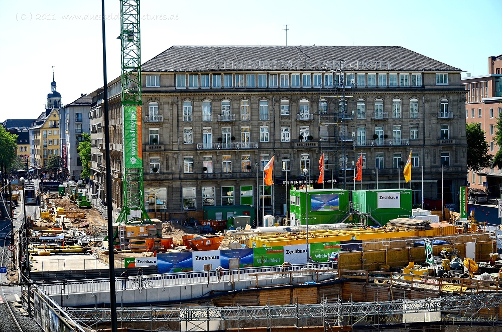 Düsseldorf Baustelle Köbogen / Wehrhahnlinie 1.6.11